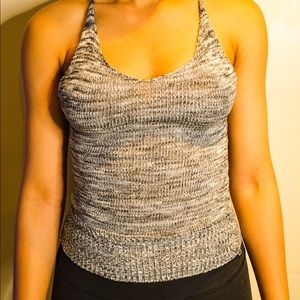 Grey KNIT tank top